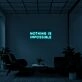 Nothing Is Impossible Neon Sign for Ambitious Spaces