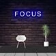 Focus Neon Sign for Productive Spaces