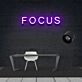 Focus Neon Sign for Productive Spaces