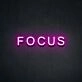 Focus Neon Sign for Productive Spaces