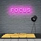 Focus Neon Sign for Productive Spaces
