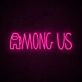 Among Us Neon Sign for Playful Spaces