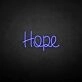 'Hope' neon sign