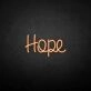 'Hope' neon sign