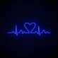 Heart Lines Neon Sign for Artistic Spaces