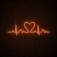 Heart Lines Neon Sign for Artistic Spaces