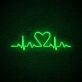 Heart Lines Neon Sign for Artistic Spaces