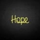 'Hope' neon sign