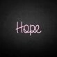 'Hope' neon sign