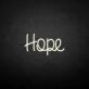 'Hope' neon sign