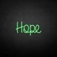 'Hope' neon sign