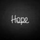 'Hope' neon sign