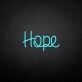 'Hope' neon sign