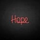'Hope' neon sign