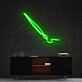 Penmanship Neon Sign for Artistic Spaces