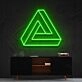 Penrose Triangle Neon Sign for Geometric Art Lovers