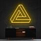 Penrose Triangle Neon Sign for Geometric Art Lovers