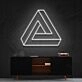 Penrose Triangle Neon Sign for Geometric Art Lovers