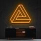 Penrose Triangle Neon Sign for Geometric Art Lovers