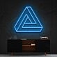 Penrose Triangle Neon Sign for Geometric Art Lovers