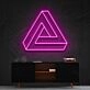 Penrose Triangle Neon Sign for Geometric Art Lovers