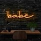 Babe Neon Sign for Romantic Settings