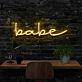 Babe Neon Sign for Romantic Settings