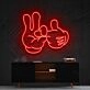 Bad Intentions Mickey Neon Sign for Artistic Spaces