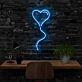 Balloon Heart Neon Sign for Romantic and Playful Spaces