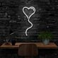Balloon Heart Neon Sign for Romantic and Playful Spaces
