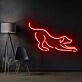 Playful Dog Neon Sign for Pet Lovers and Kids Rooms