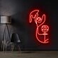 Beagle Line Art Neon Sign for Pet Lovers