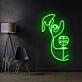 Beagle Line Art Neon Sign for Pet Lovers