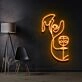 Beagle Line Art Neon Sign for Pet Lovers