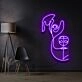 Beagle Line Art Neon Sign for Pet Lovers