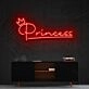 Princess Neon Sign for Kids and Girls Rooms