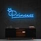 Princess Neon Sign for Kids and Girls Rooms