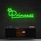 Princess Neon Sign for Kids and Girls Rooms