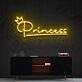 Princess Neon Sign for Kids and Girls Rooms