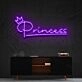 Princess Neon Sign for Kids and Girls Rooms