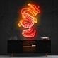 Blood Of The Dragons Multicolour Neon Sign for Fantasy Lovers