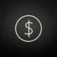 Dollar' neon sign