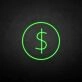 Dollar' neon sign