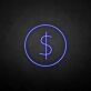 Dollar' neon sign