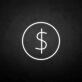 Dollar' neon sign