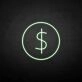Dollar' neon sign