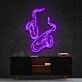 Saxophones Neon Sign for Music Lovers
