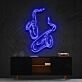 Saxophones Neon Sign for Music Lovers