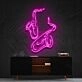 Saxophones Neon Sign for Music Lovers