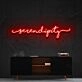 Serendipity Neon Sign for Inspirational Spaces